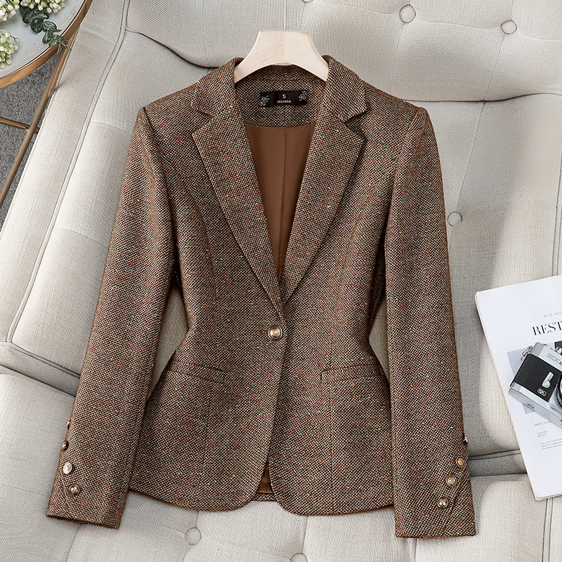 Women Formal Wear With Blazer - Office Ladies Blazer Women Jacket Long