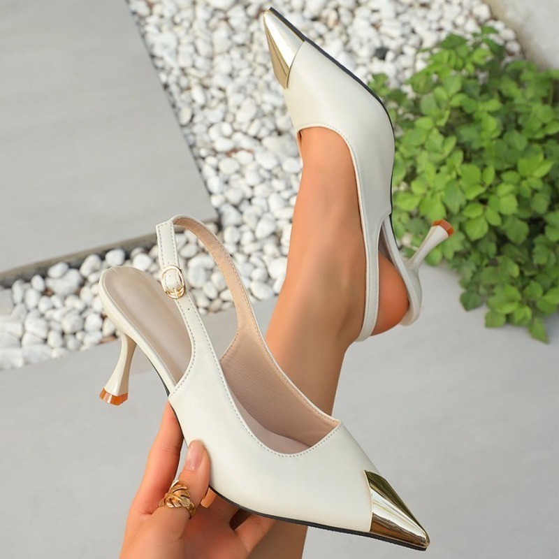 Slingback Heel Formal - Women's Slingbacks Pointed Toe Kitten Heel