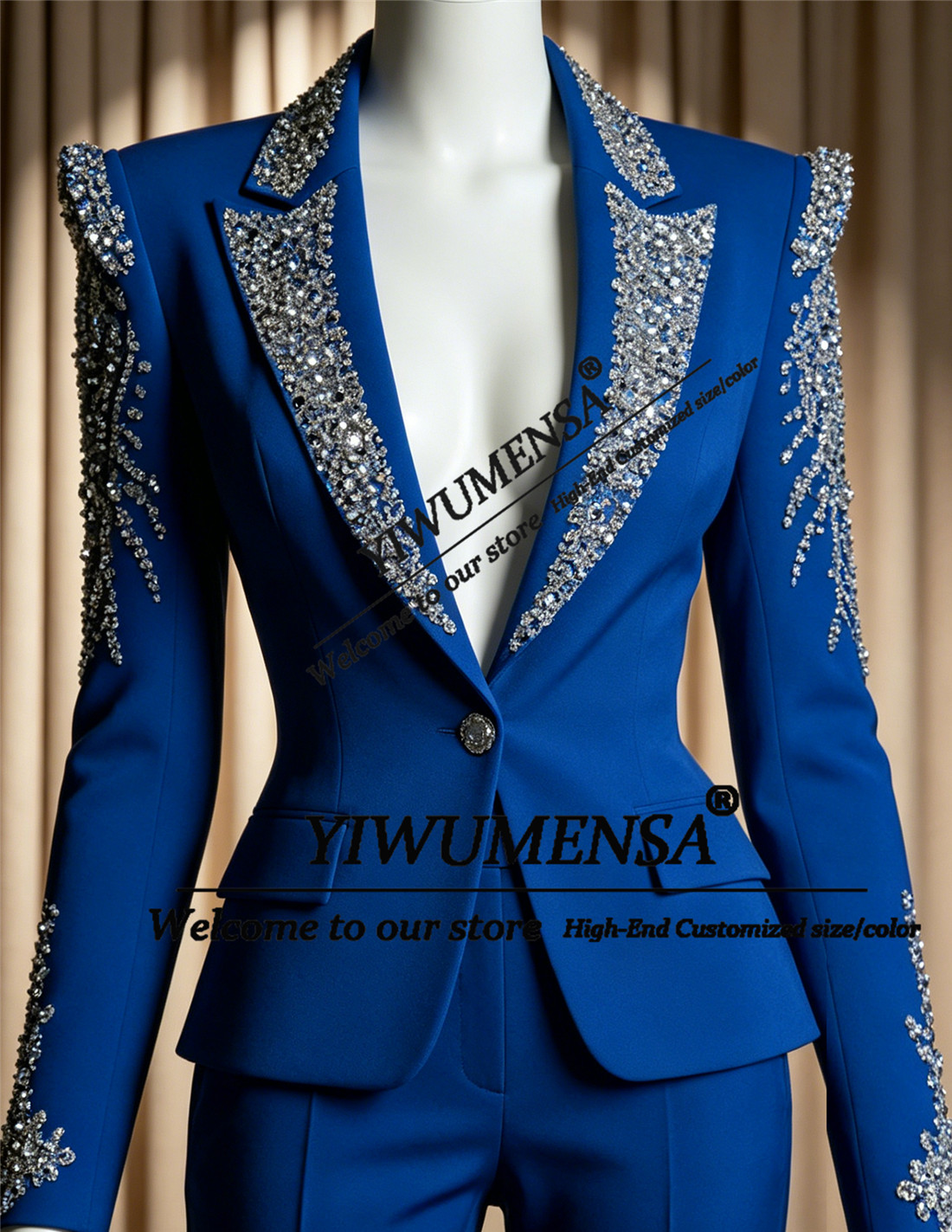Women Formal Wear With Blazer - Luxury Women Suits 2 Pieces Sets