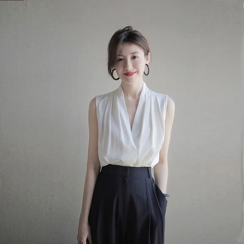 Women Formal Wear M&S - Shirts & Blouses for Women Sleeveless