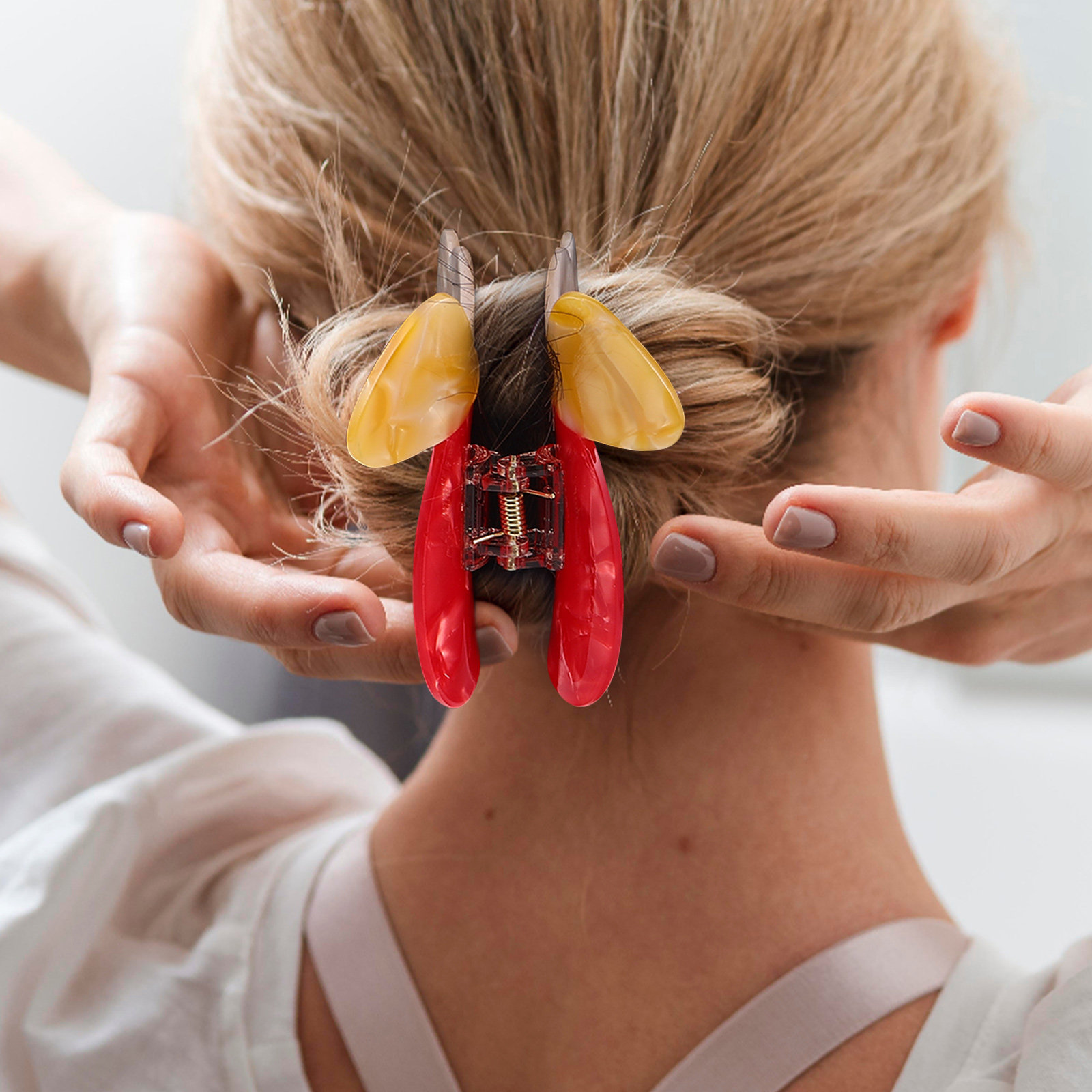Formal Wear Hairstyles For Women - Mushroom Acetate Shark Claw Hair Clip