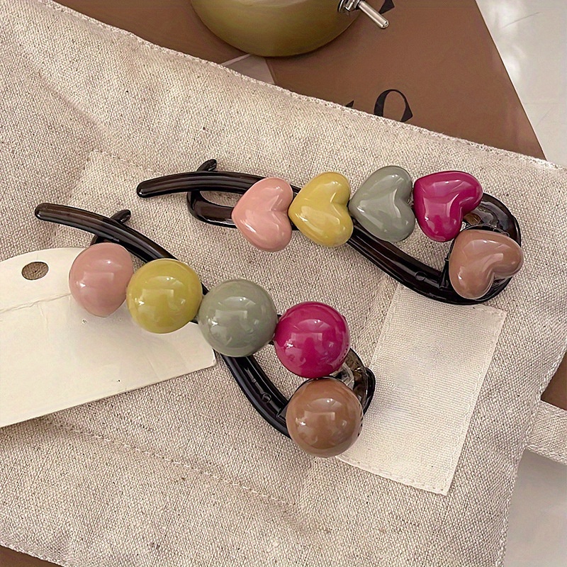 Formal Wear Hairstyles For Women - 1pc Elegant Heart Twist Hair Clip