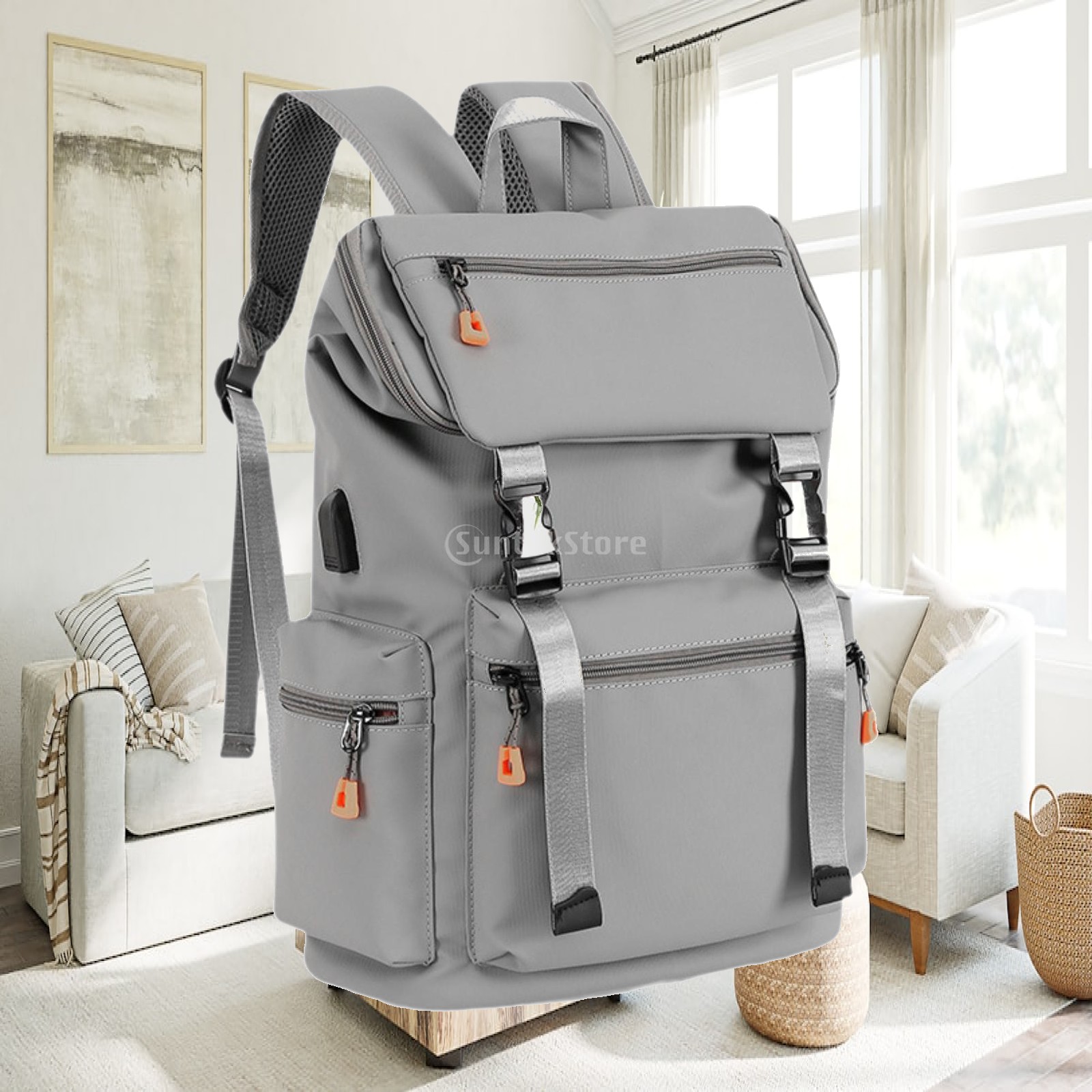 Women'S Work Fashion - Casual Backpack Organizer Carry Bag Pockets