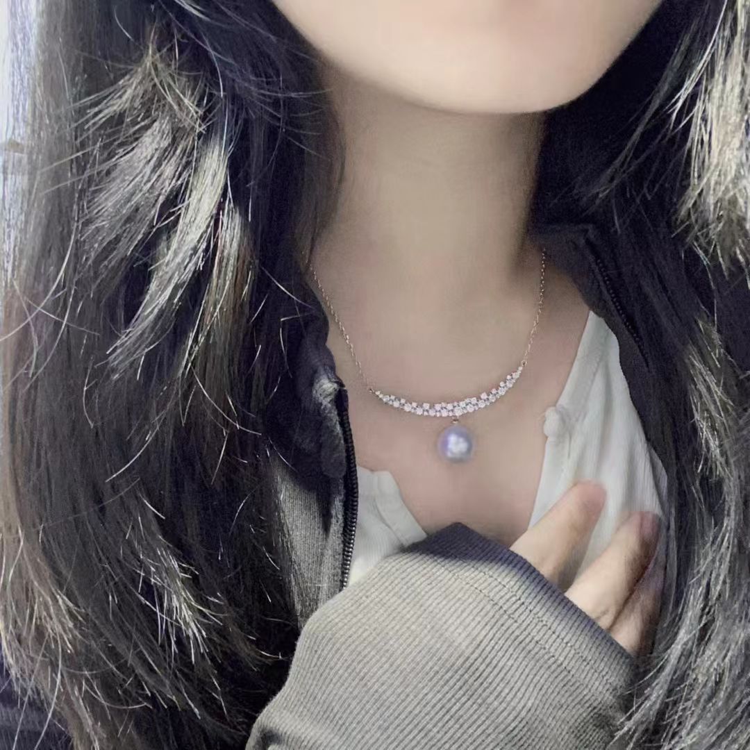 S925 Sterling Silver Necklace  - Pearl Necklace Set ulasan dan harga