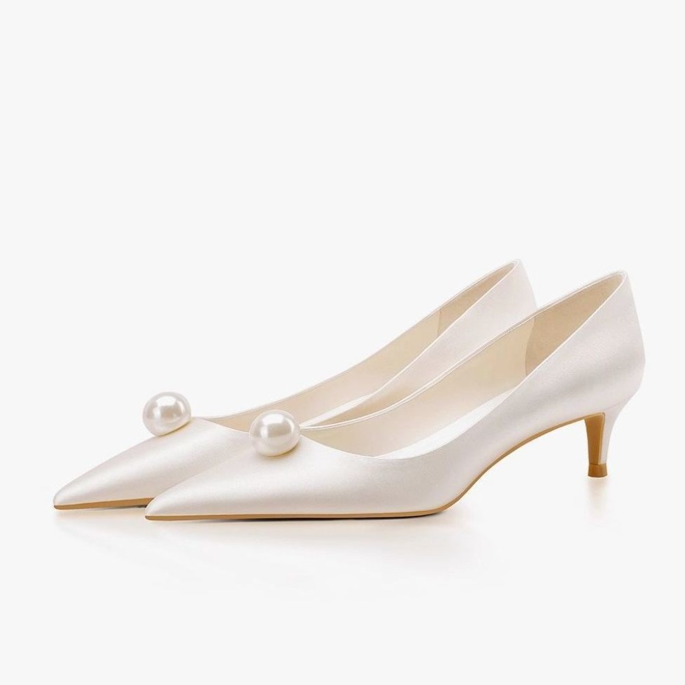 New White Satin Wedding Bride  - Women'S Formal Wear To A Wedding ulasan dan harga