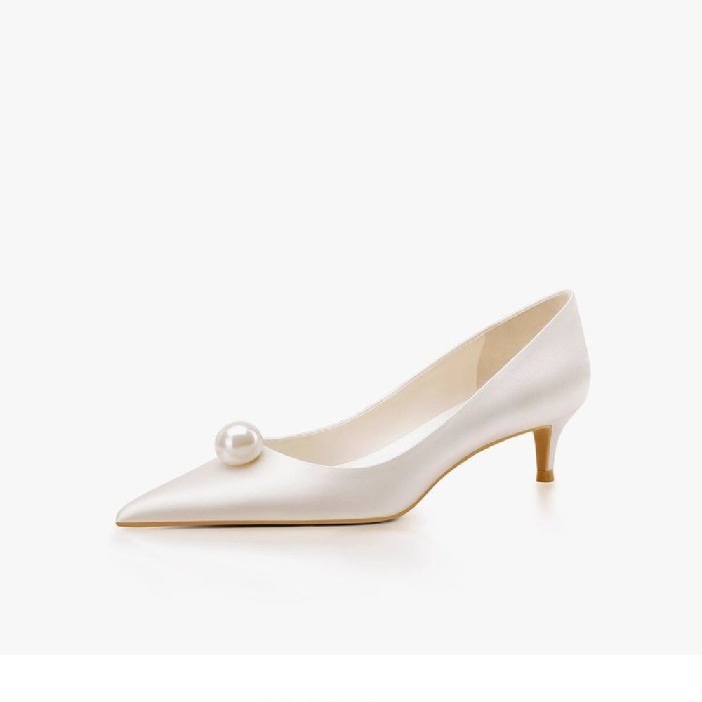 New White Satin Wedding Bride  - Women'S Formal Wear To A Wedding ulasan dan harga