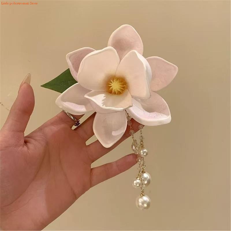 F92D Magnolia Hair Clip Resin  - Formal Wear Hairstyles For Women ulasan dan harga