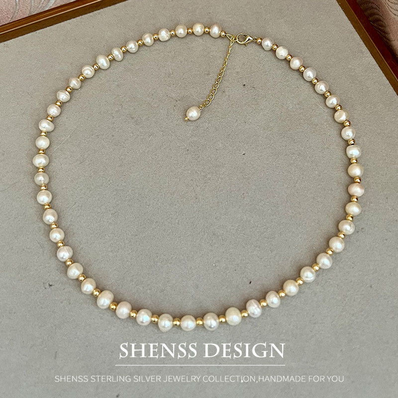 Classic Temperament Natural 5- - Pearl Necklace Set ulasan dan harga