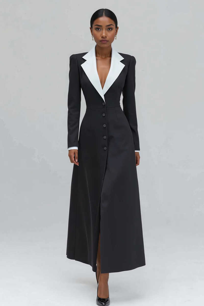 A Line Women Long Blazer Jacke - Women'S Formal Jackets To Wear With Dresses ulasan dan harga