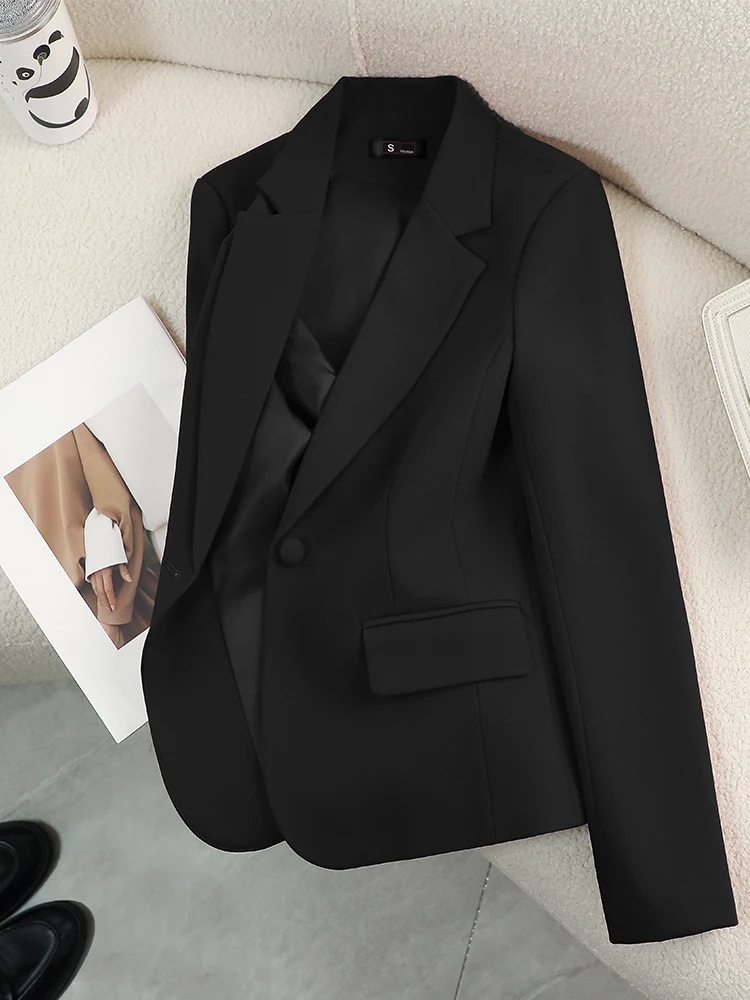 Women Blazer Ladies Red Green  - Women Formal Wear With Black Blazer ulasan dan harga