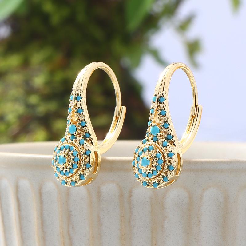 Ethnic Creative Turquoise Earr - Women Formal Wear Ethnic ulasan dan harga
