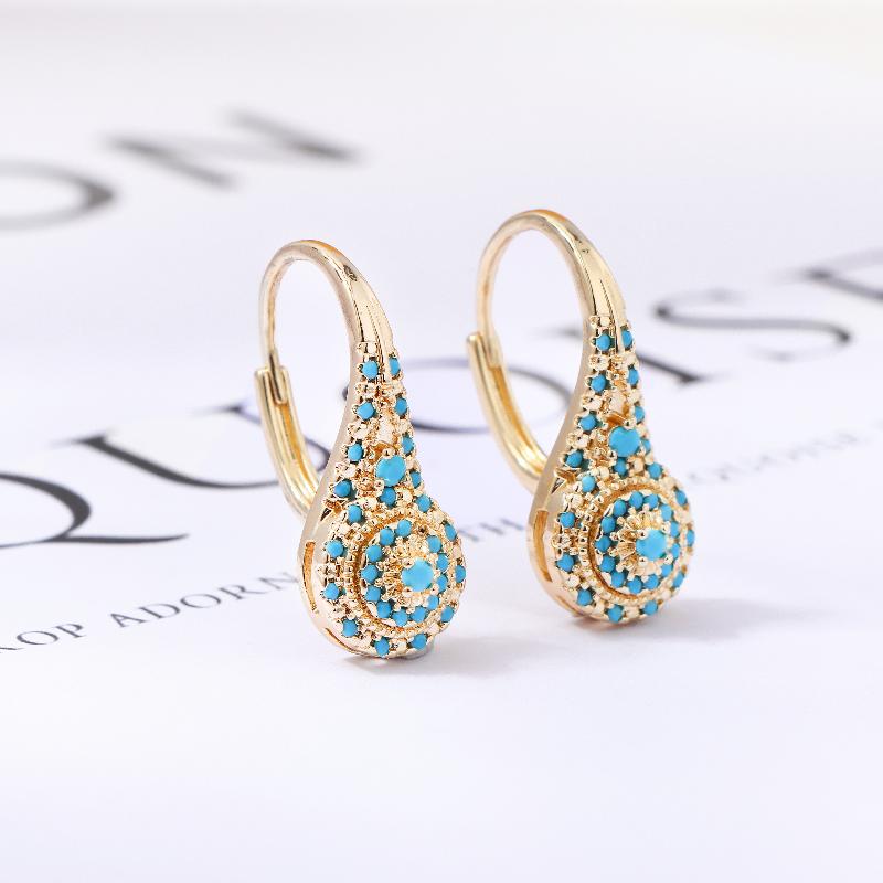 Ethnic Creative Turquoise Earr - Women Formal Wear Ethnic ulasan dan harga