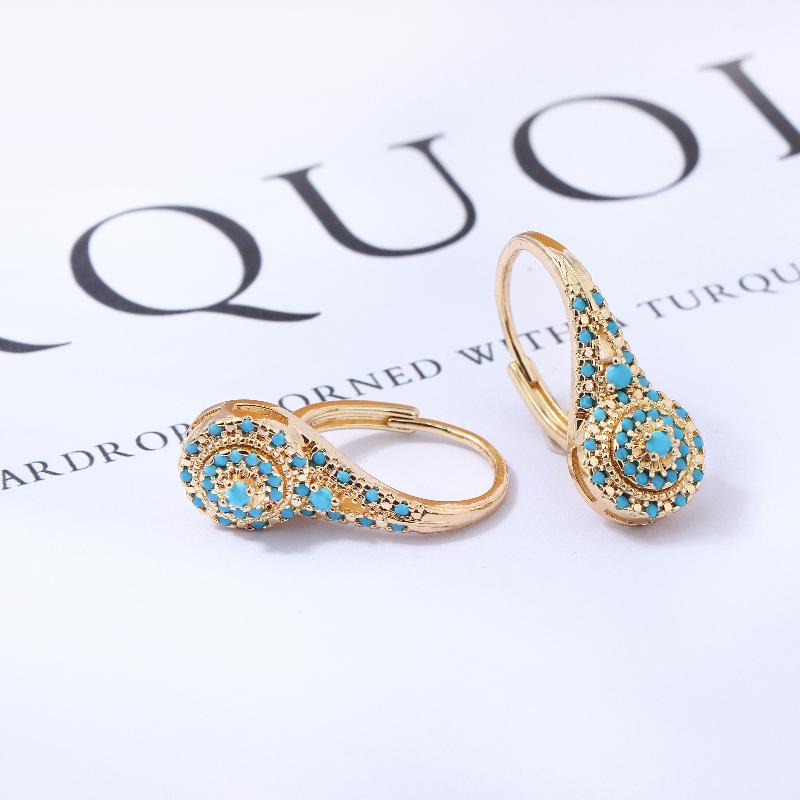 Ethnic Creative Turquoise Earr - Women Formal Wear Ethnic ulasan dan harga