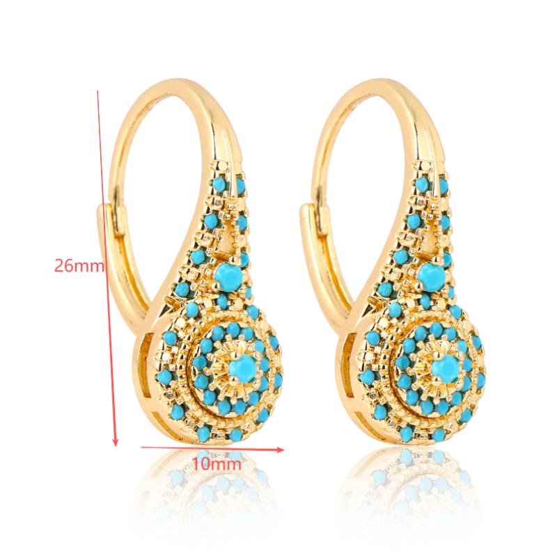 Ethnic Creative Turquoise Earr - Women Formal Wear Ethnic ulasan dan harga