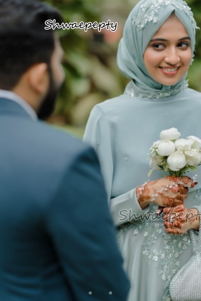 Elegant Muslim Evening Dress W - Women Formal Wear Hijab ulasan dan harga