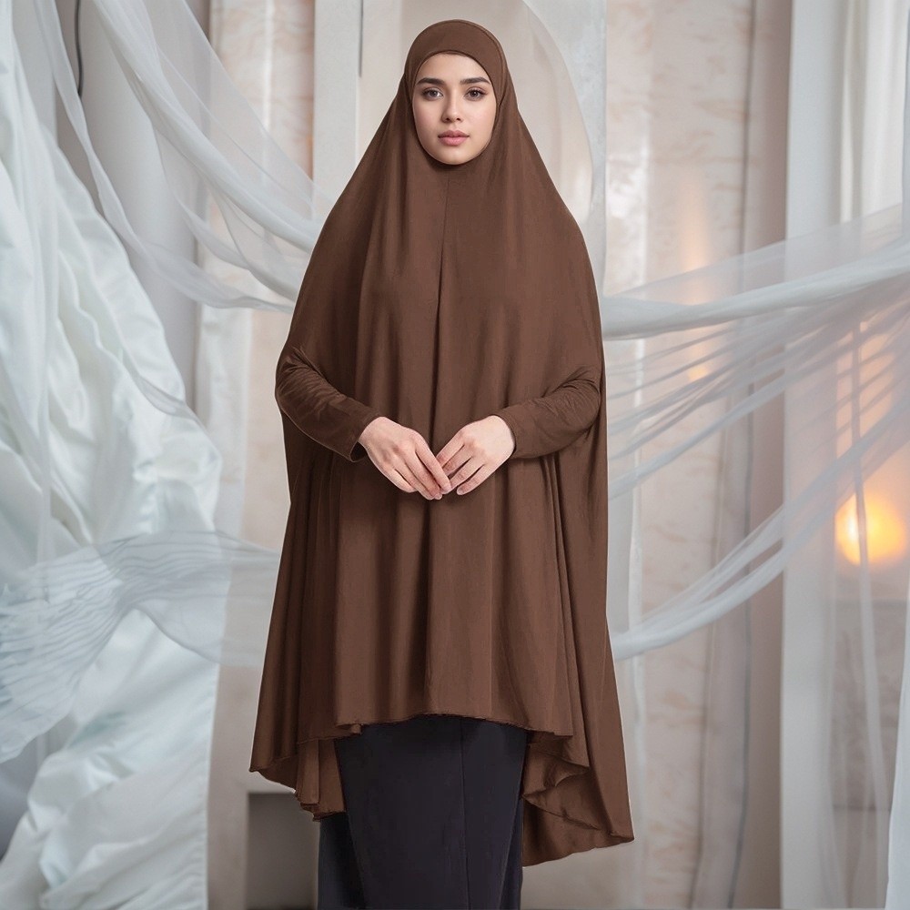 Caftan Plain Muslim Abayas Ele - Women Formal Wear Hijab ulasan dan harga