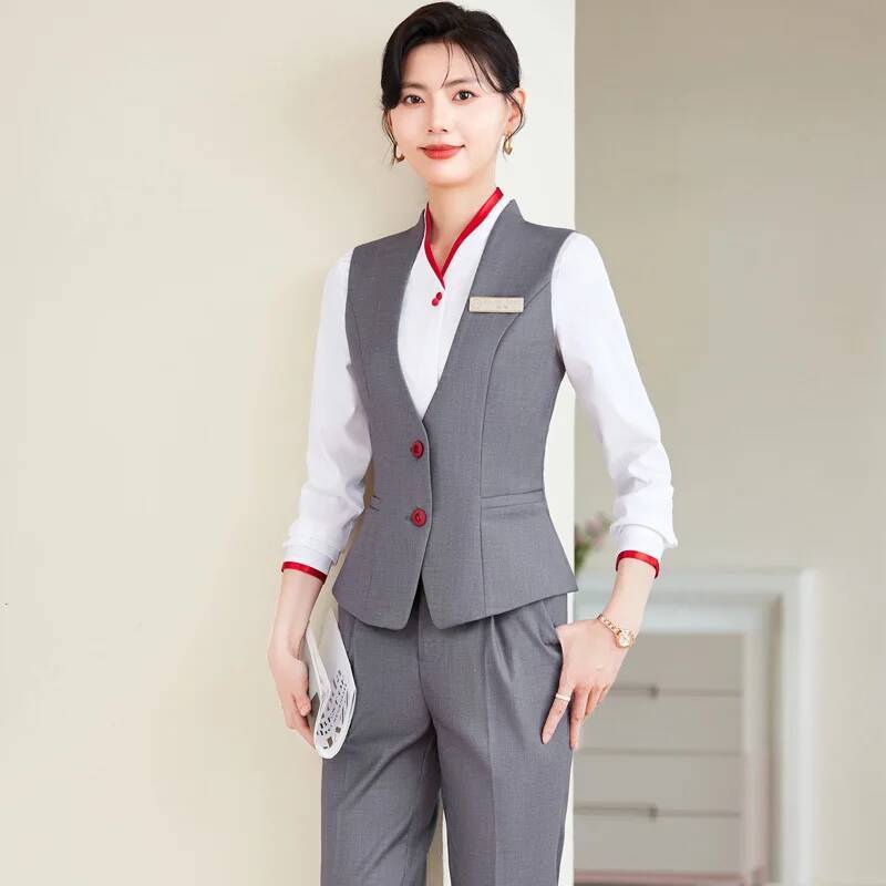 Plus Size 5XL Formal Pantsuits - Women Formal Wear With Blazer ulasan dan harga