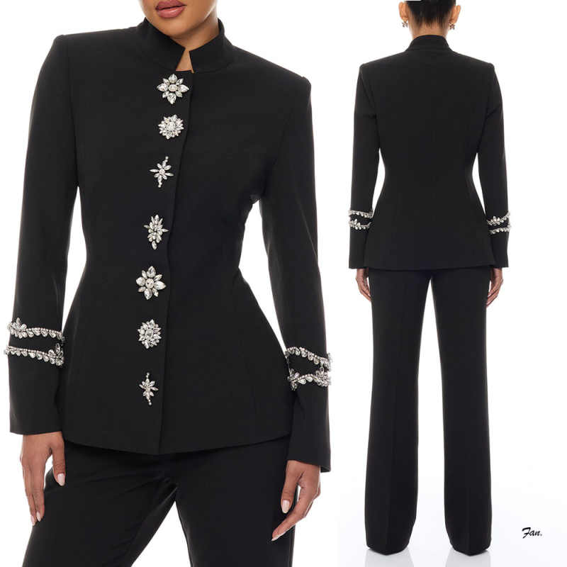 Designer Crystal Women Pants S - Women'S Formal Jackets To Wear With Dresses ulasan dan harga