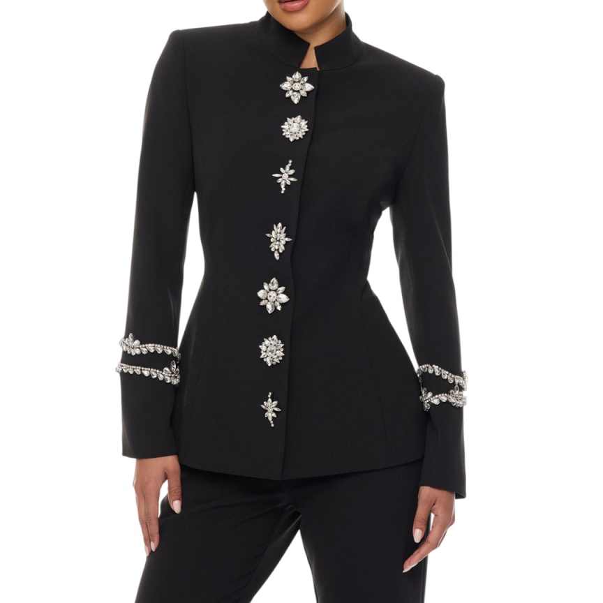 Designer Crystal Women Pants S - Women'S Formal Jackets To Wear With Dresses ulasan dan harga