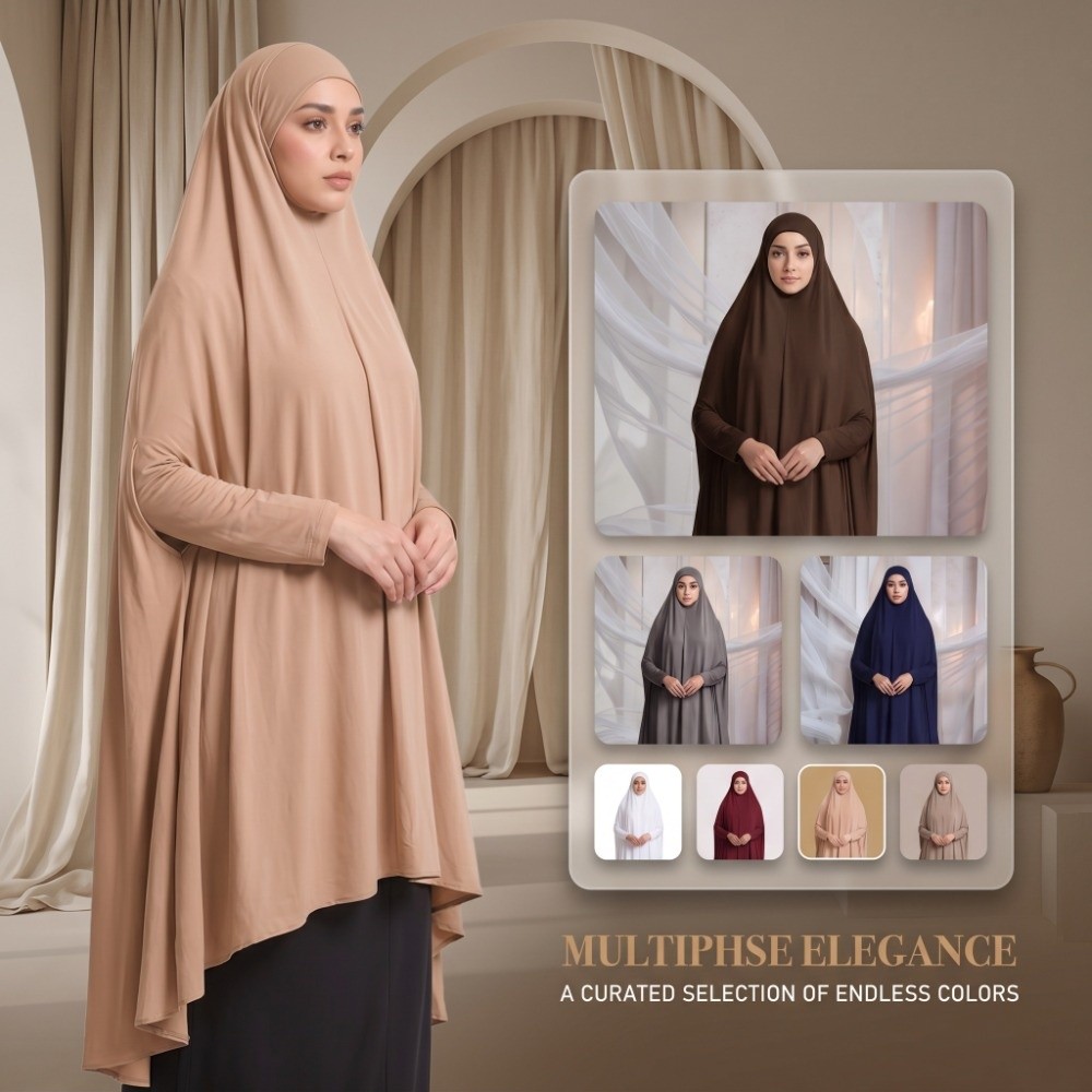 Caftan Plain Muslim Abayas Mod - Women Formal Wear Hijab ulasan dan harga