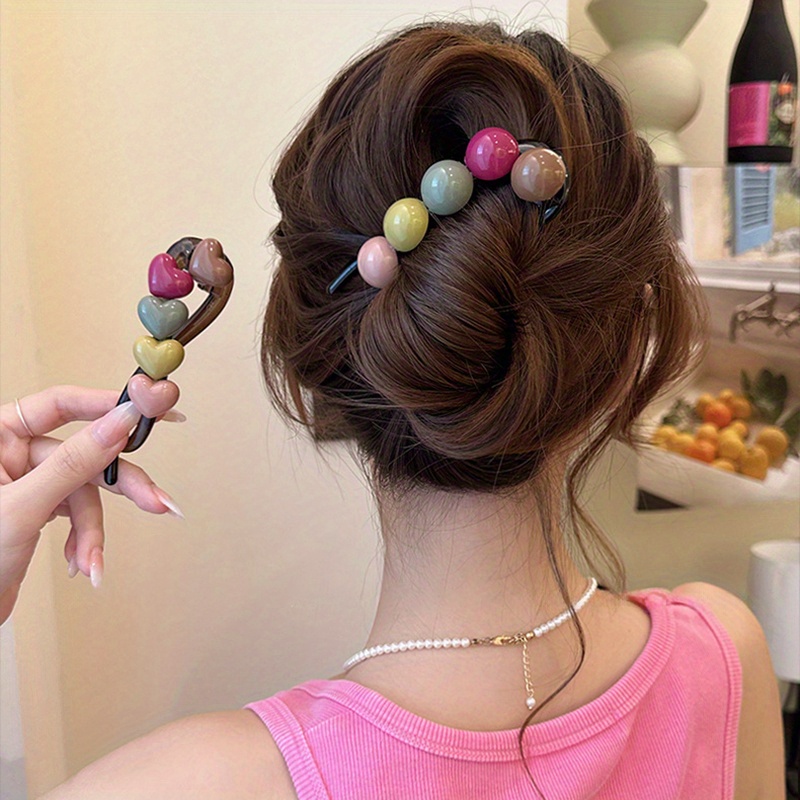 1pc Elegant Heart Twist Hair C - Formal Wear Hairstyles For Women ulasan dan harga