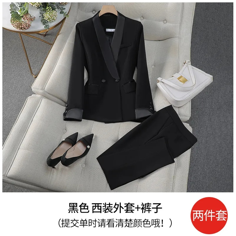 Elegant Red Black Women Pant S - Women Formal Wear With Black Blazer ulasan dan harga