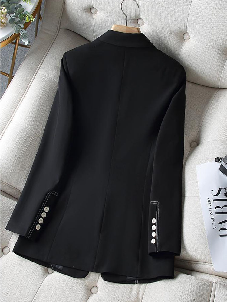 New Fashion Women Formal Blaze - Women Formal Wear With Black Blazer ulasan dan harga