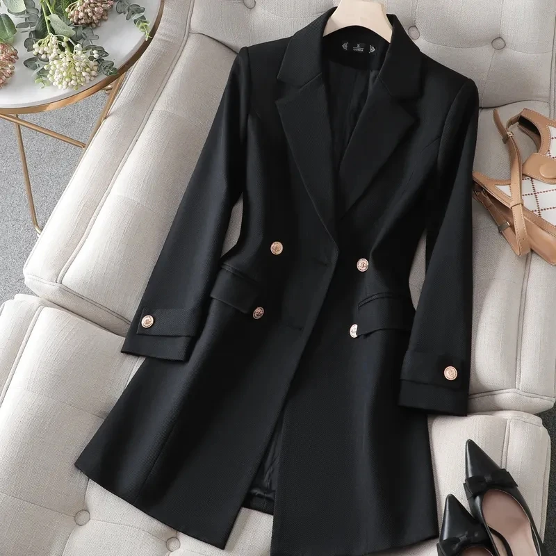 Autumn Winter Jacket Women Lon - Women Formal Wear With Blazer ulasan dan harga