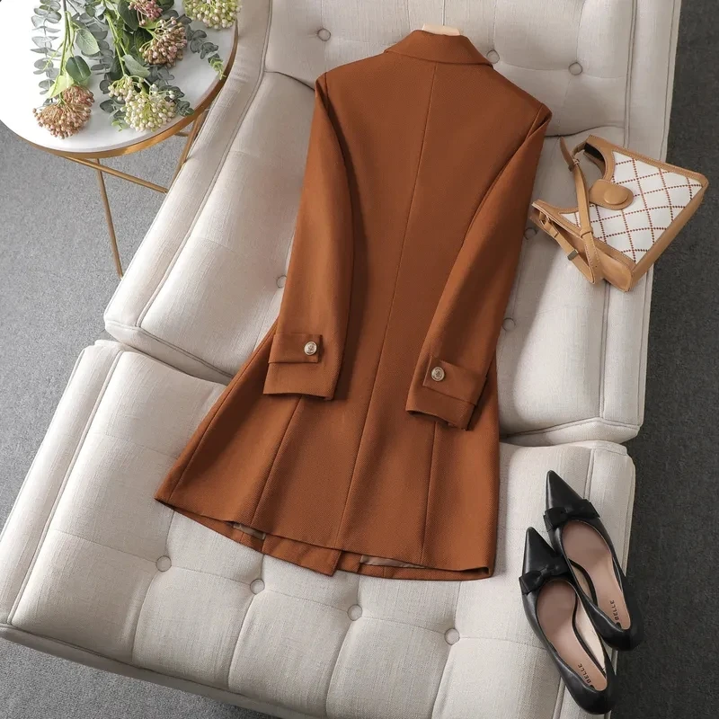 Autumn Winter Jacket Women Lon - Women Formal Wear With Blazer ulasan dan harga