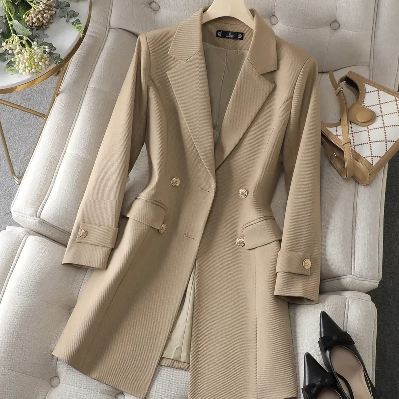 Autumn Winter Jacket Women Lon - Women Formal Wear With Blazer ulasan dan harga