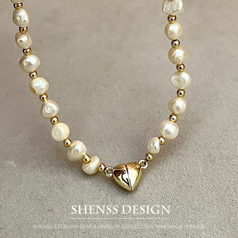 Natural Baroque 5-6mm Freshwat - Pearl Necklace Set ulasan dan harga