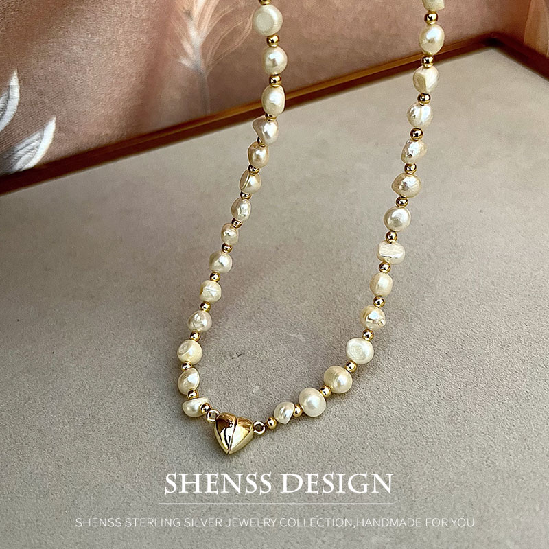Natural Baroque 5-6mm Freshwat - Pearl Necklace Set ulasan dan harga