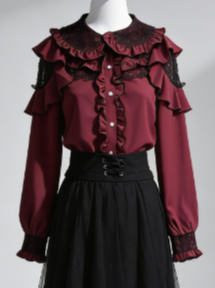 Kawaii Harajuku JK Women Bow L - Women Formal Blouses For Evening Wear ulasan dan harga