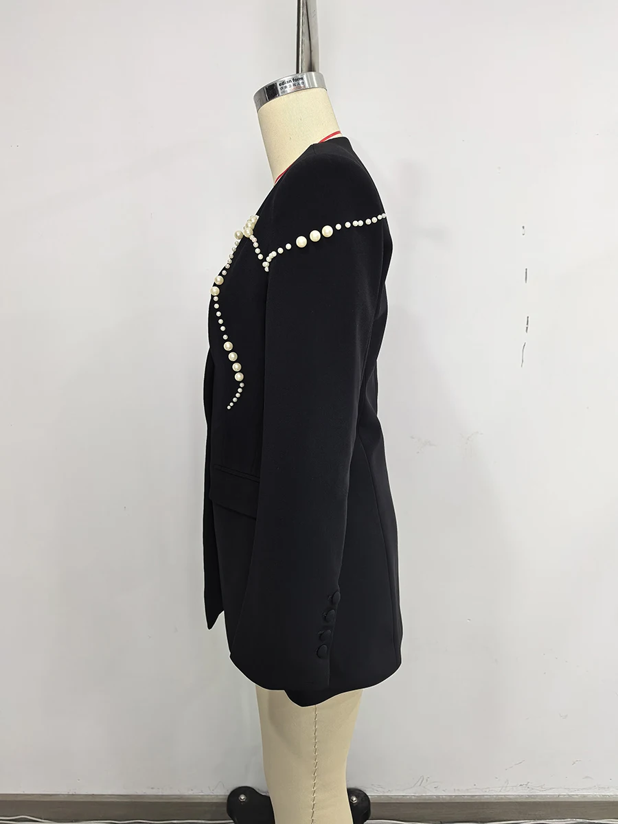 TWOTWINSTYLE Premium Black Bla - Women Formal Wear With Black Blazer ulasan dan harga