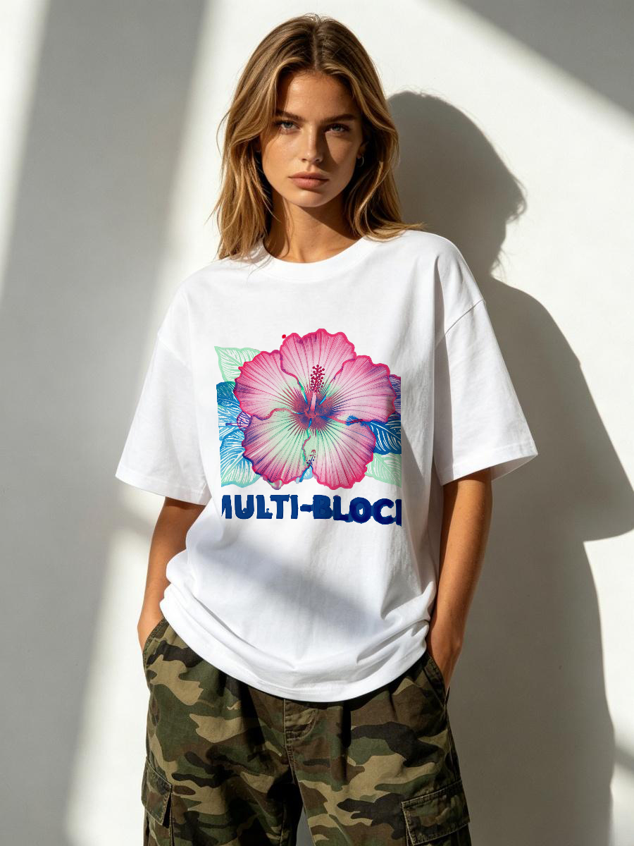 T Shirts Woman Block Print Han - Women Formal Wear Ethnic ulasan dan harga