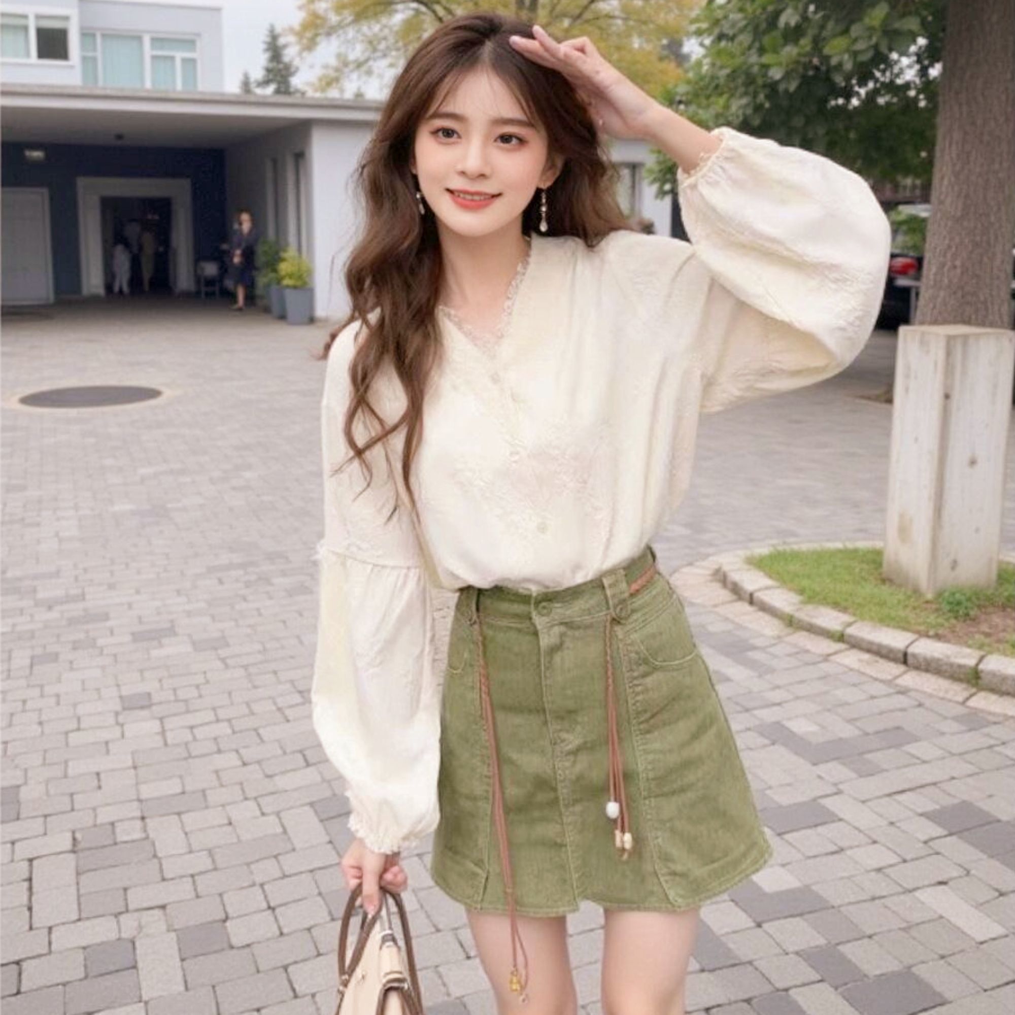 Long Sleeve Shirts Womens Chif - Women Formal Blouses For Evening Wear ulasan dan harga