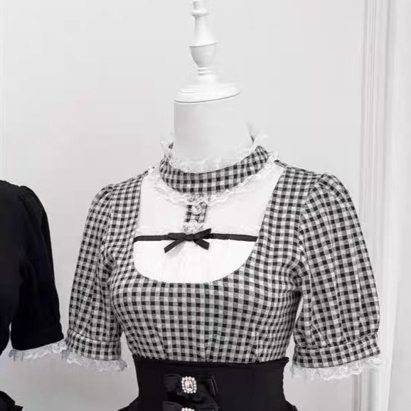 Japanese Lolita Blouse Women K - Women Formal Blouses For Evening Wear ulasan dan harga