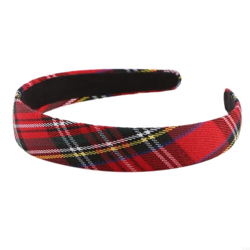 Checkered Hairhoop Fabric Wide - Formal Wear Hairstyles For Women ulasan dan harga