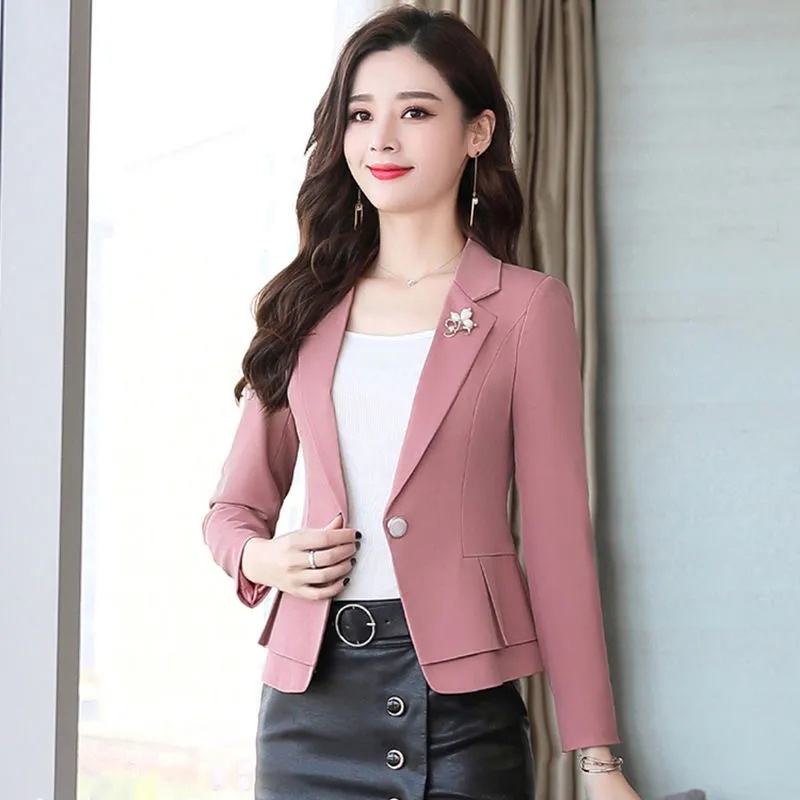 Women Ladies Red Green Beige B - Women Formal Wear With Black Blazer ulasan dan harga
