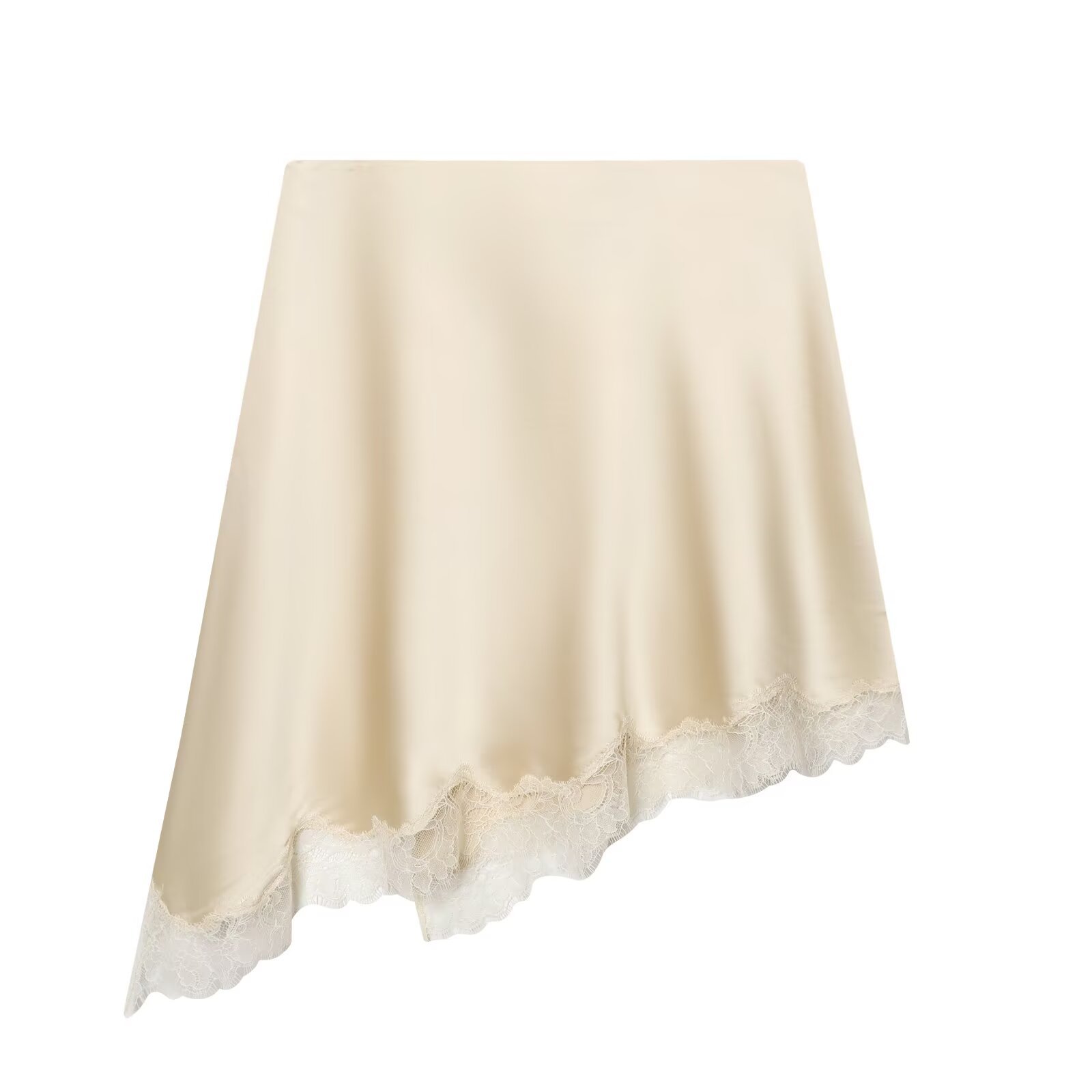 Women's Elegant Satin Lace Hem - Women Formal Wear With Skirt ulasan dan harga