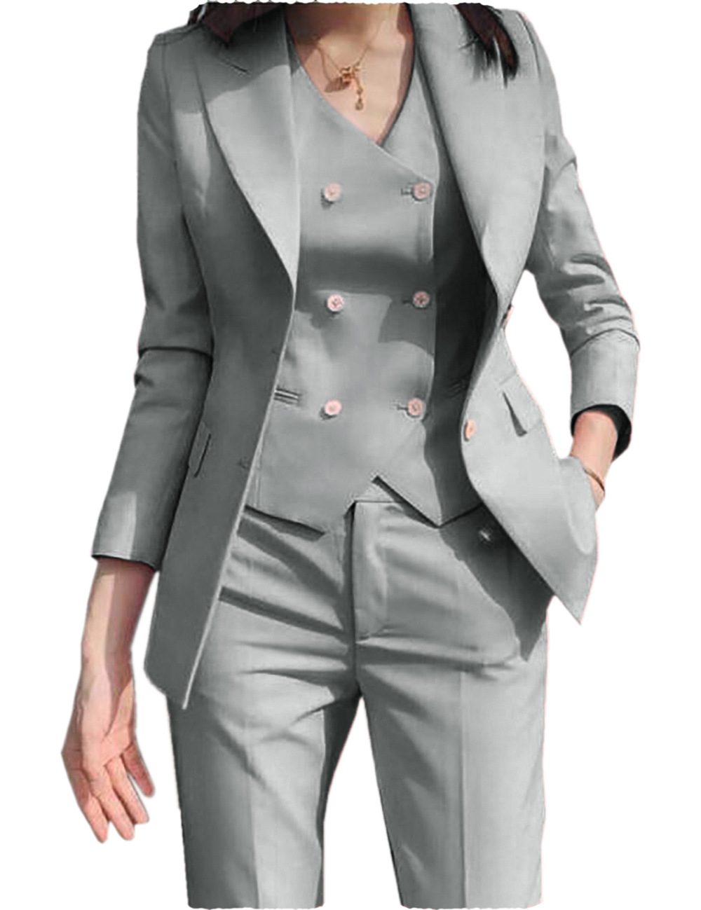 Fall Outfits Suit Jacket Three - Women Formal Wear With Blazer ulasan dan harga