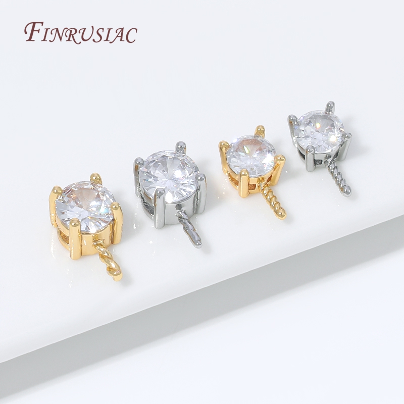 18K Gold Plated CZ Prong Set P - Pearl Necklace Set ulasan dan harga